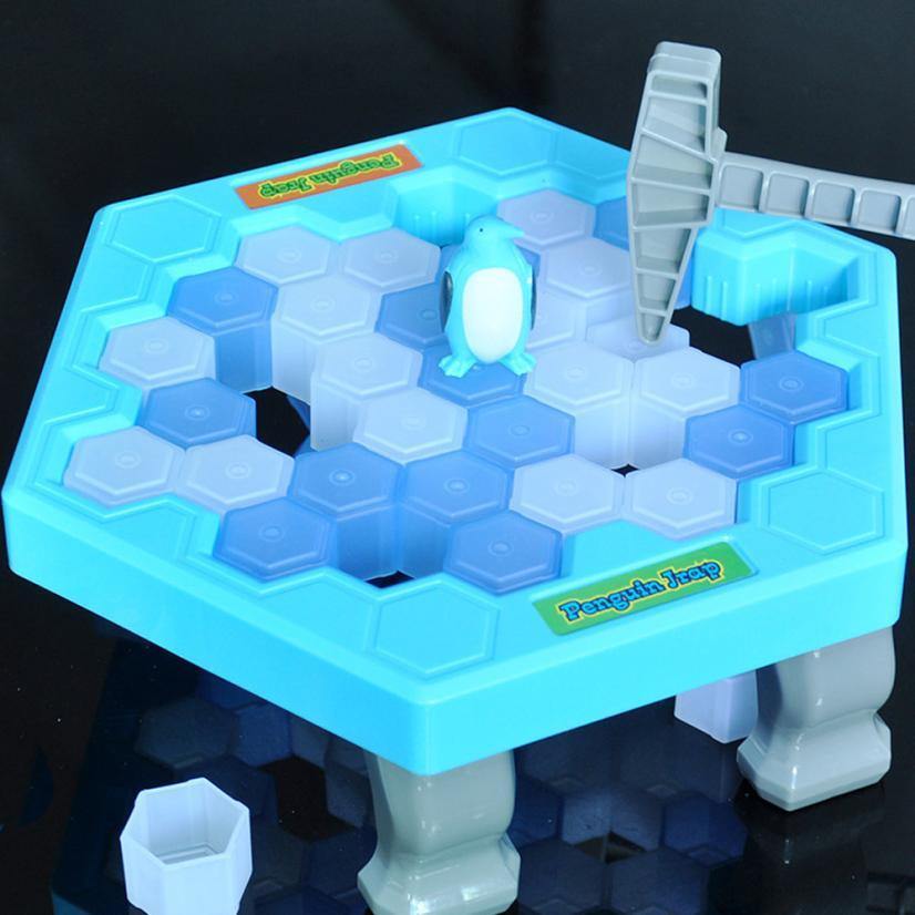 Penguin Ice Kids Puzzle Game Break Ice Block Hammer Trap - MamaGas Enterprise 