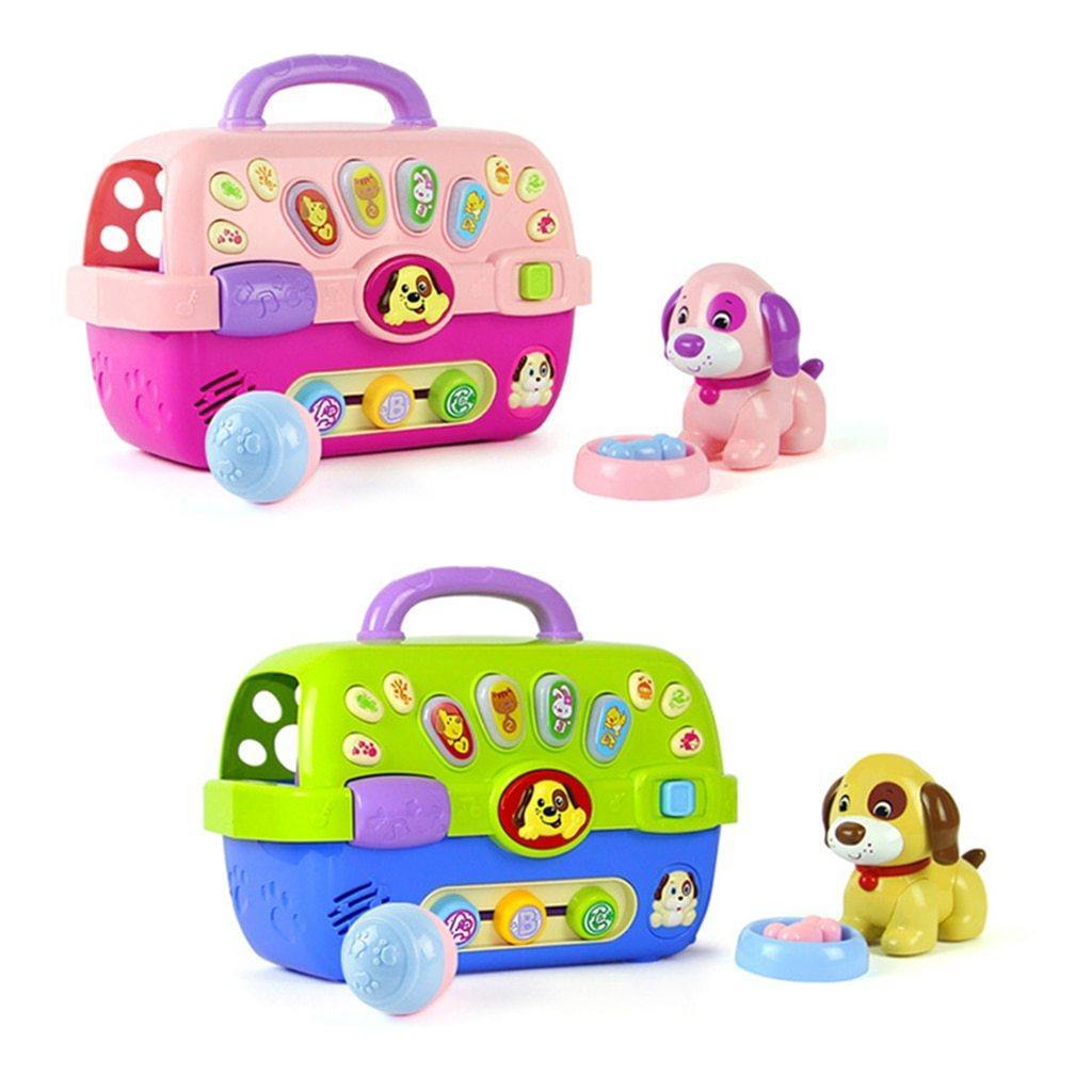 Musical Puppy Carrier Toy For Baby Toddlers Preschool Educational Toy Electronic Toys with Lights & Sounds Pet Care - MamaGas Enterprise 