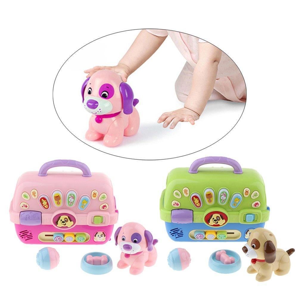 Musical Puppy Carrier Toy For Baby Toddlers Preschool Educational Toy Electronic Toys with Lights & Sounds Pet Care - MamaGas Enterprise 