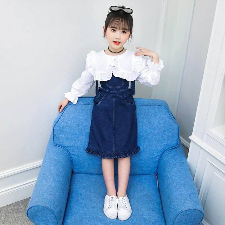 Girls' Super Western Style Suit Skirt Autumn Clothes