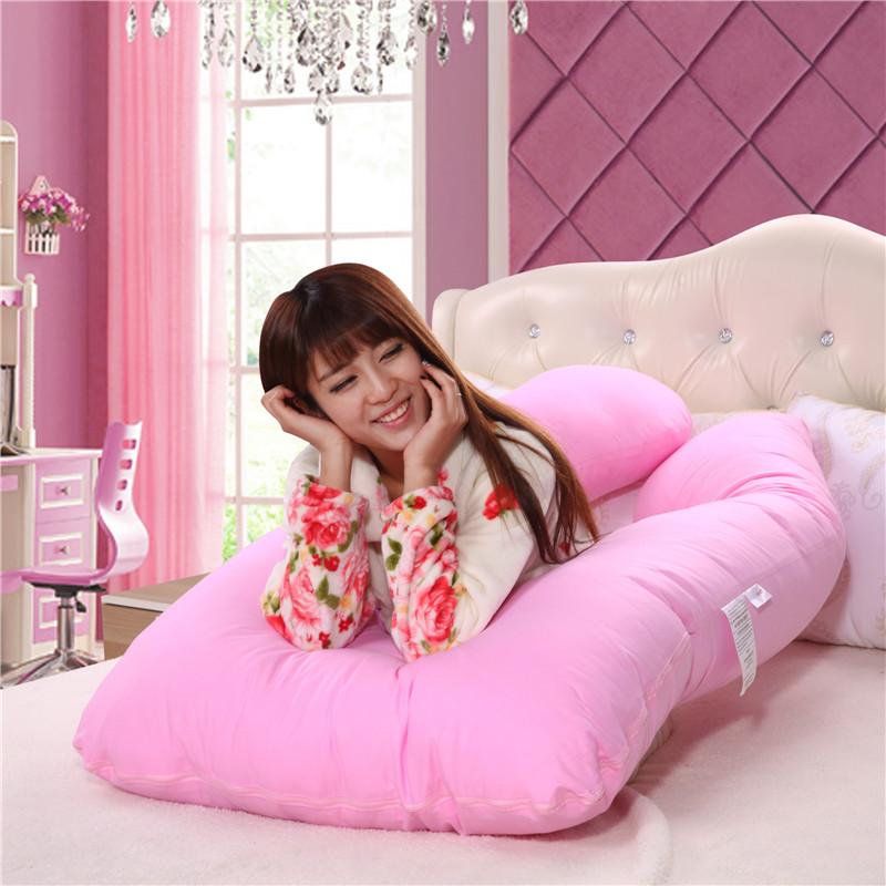 Honana WX-8396 Comfortable Pregnancy U Tyle Body Pillow Cushion For Women Best For Side Sleepers Removable
