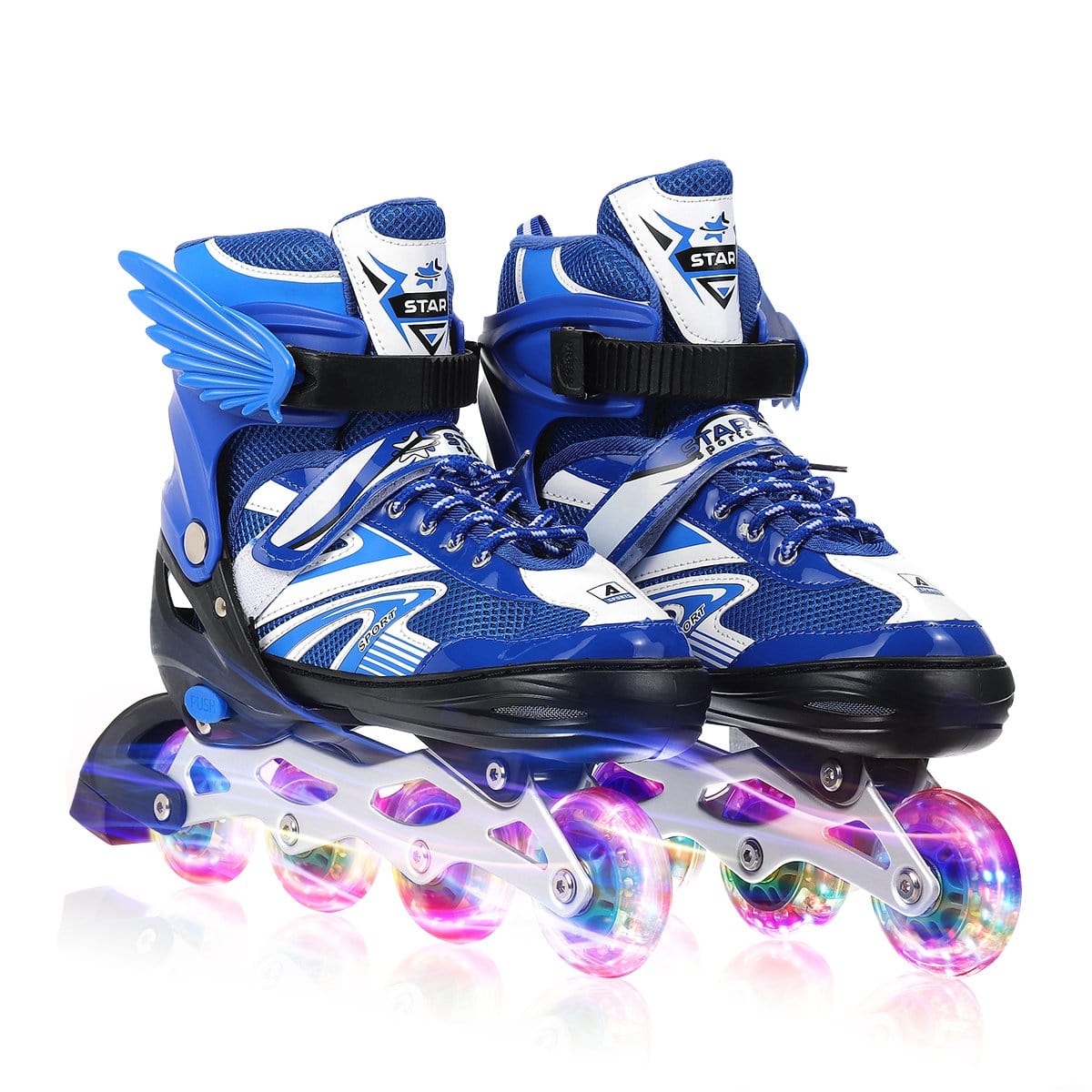Inline Skates Sets with 4 LED Flashling