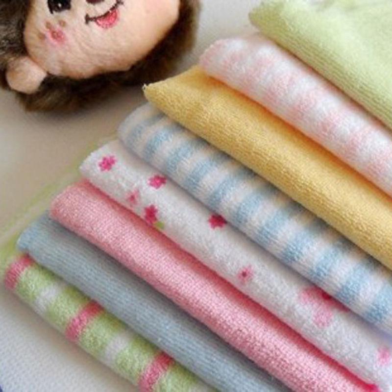 8Pcs Baby Infant Bath Towel Washcloths Bathing Feeding Wipes Cloth Baby Wash Cloth Soft for Newborn Kids Baby Care Nursing Towel