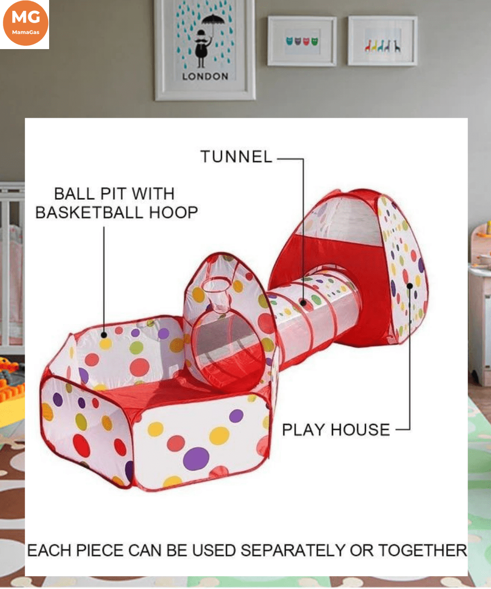 Portable 3 In1 Baby Tent Kid Crawling Tunnel - MamaGas Enterprise 