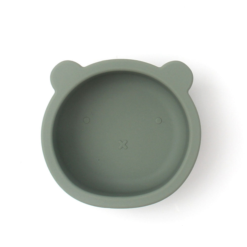 Children's tableware baby bowl children's silicone suction cup bowl bear food supplement bowl