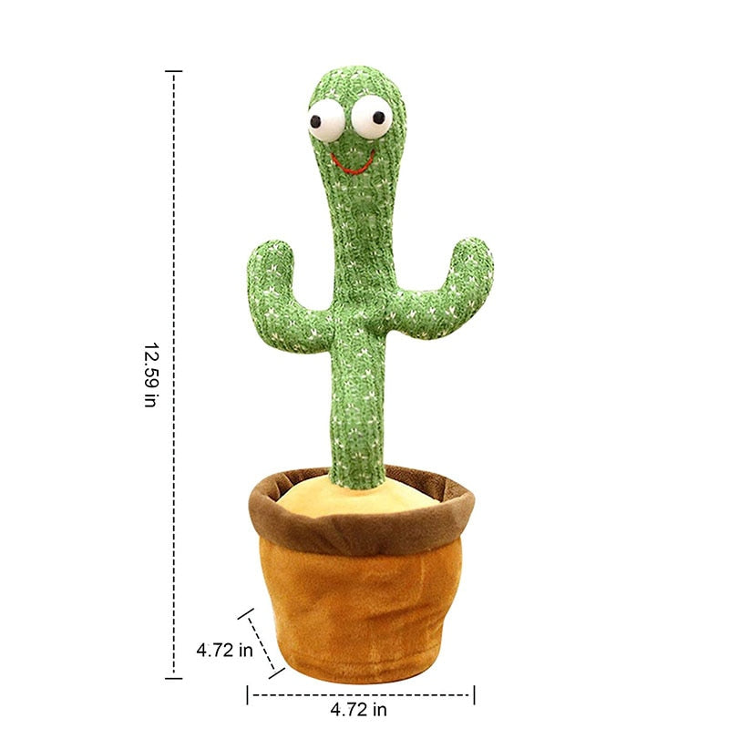 Dancing Cactus Electron Plush Toy Soft Plush Doll Babies Cactus That Can Sing And Dance Voice Interactive Bled Stark Toy For Kid