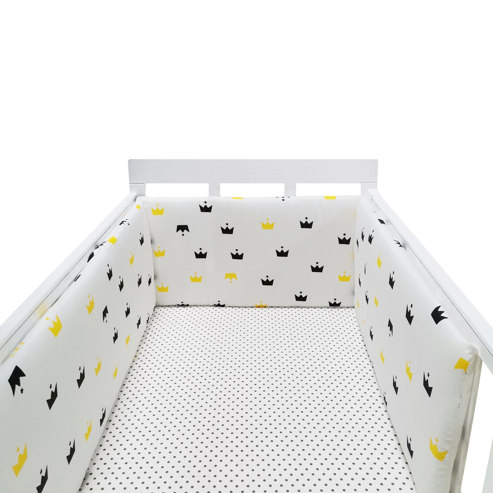 baby nursery Nordic Stars Design Baby Bed Thicken Bumper One-piece Crib Around Cushion Cot Protector Pillows Newborns Room Decor