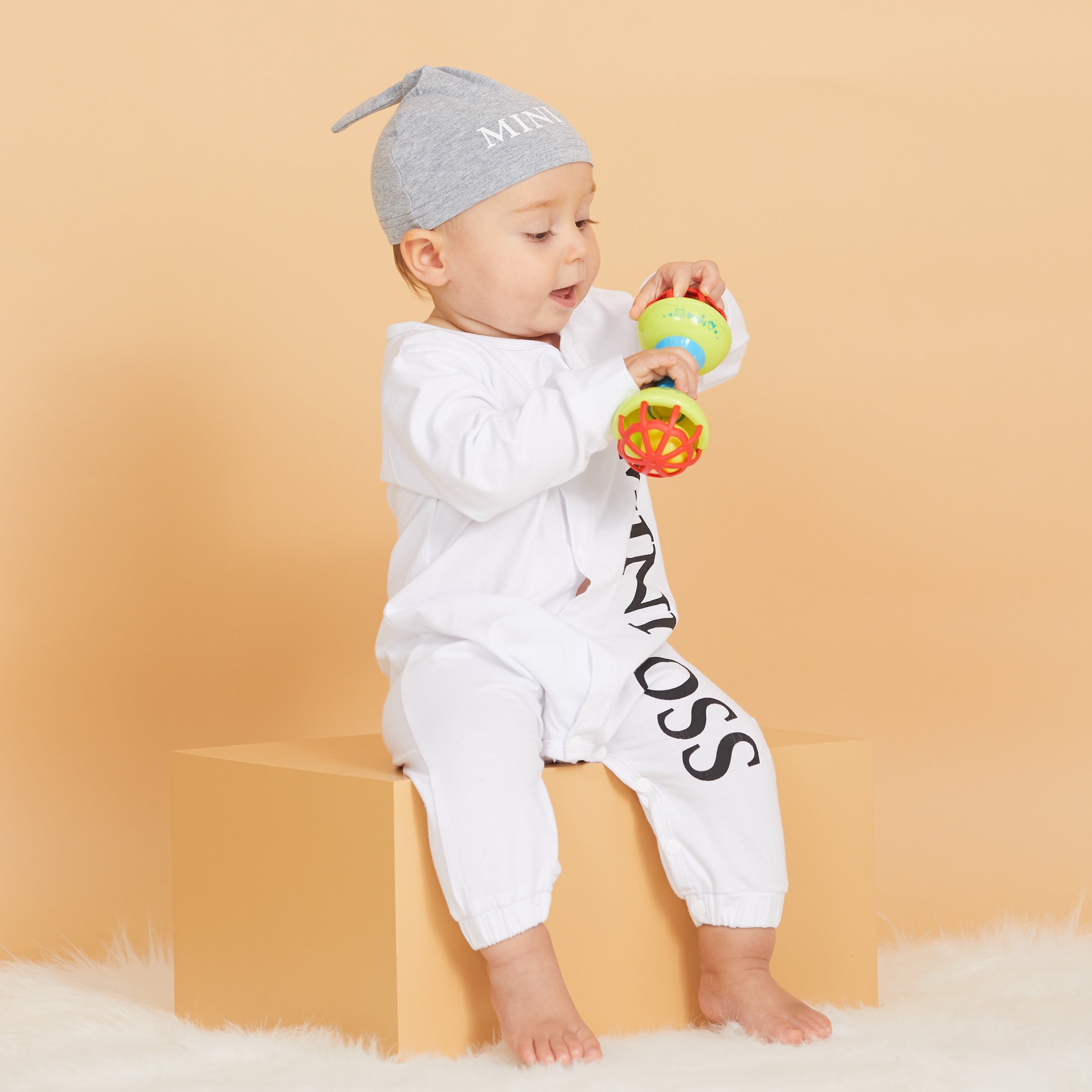 PatPat Hot Sales 2021 Spring and Summer Baby Boy MINI BOSS Baby Rompers with Hat Short and Long Sleeve Baby‘s Clothing