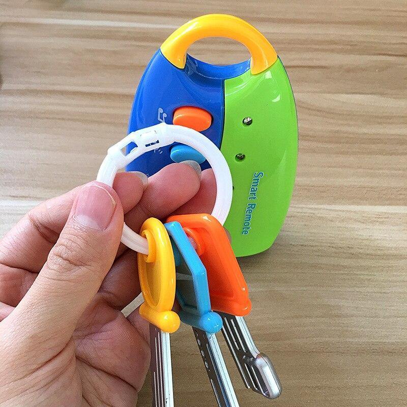 Baby Musical Car Lock Key Toy Smart Remote Car Voices Pretend Play Flashing Electronic Toy Early Educational Toy for Children - MamaGas Enterprise 