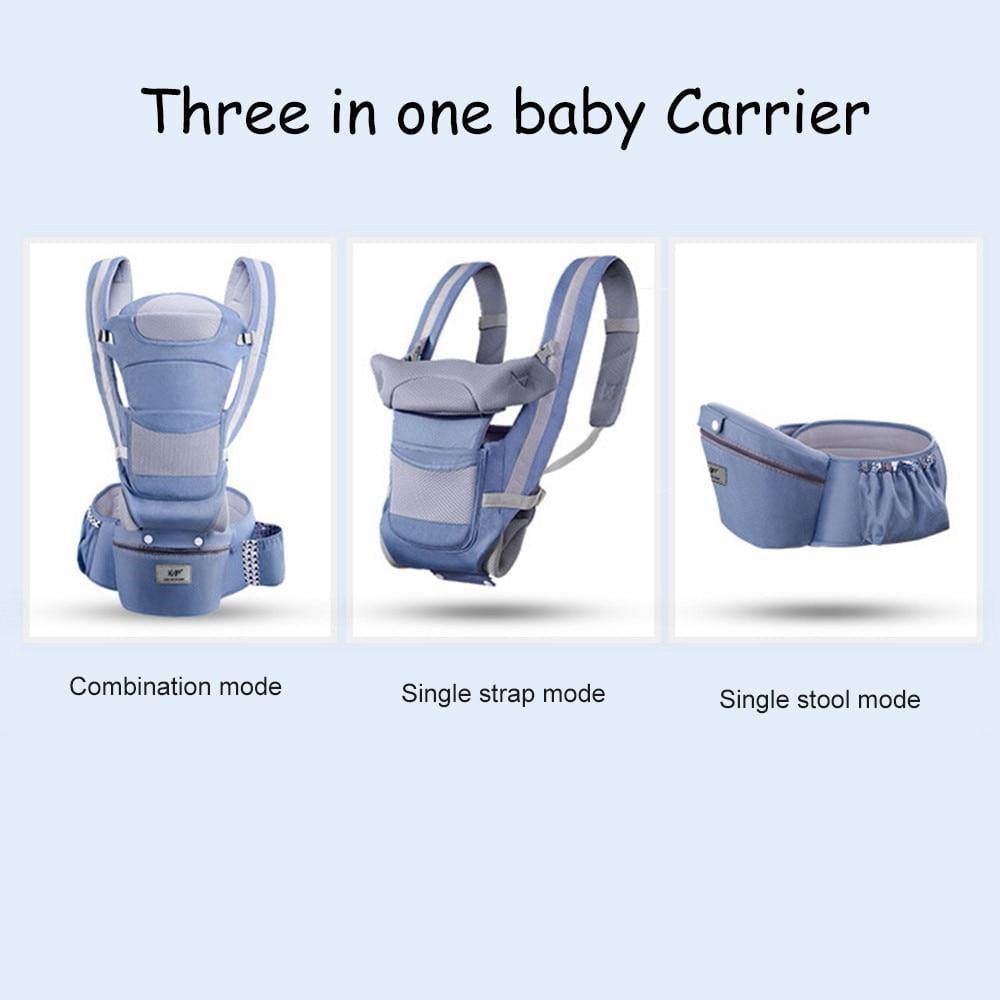 New 0-48 Month Ergonomic Baby Carrier Infant Baby Hipseat Carrier 3 In 1 Front Facing Ergonomic Kangaroo Baby Wrap Sling - MamaGas Enterprise 