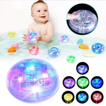 Waterproof Bathroom Tub Baby Shower Bath Time Changing Kids Fun Party LED Light RGB Colors Toys