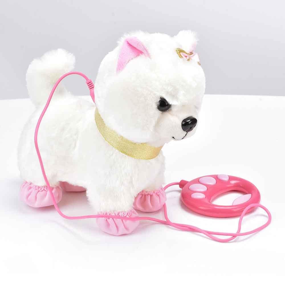 Robot Dog Sound Control Interactive Dog Electronic Toys Plush Puppy Pet Walk Bark Leash Teddy Toys For Children Birthday Gifts - MamaGas Enterprise 