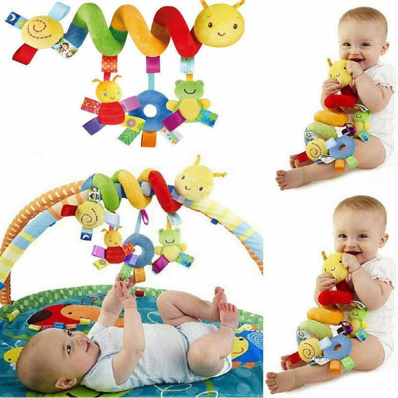 Cute Activity Musical Spiral Crib Stroller Car Seat Travel Hanging Toys Baby Boys Girls Rattles Toy - MamaGas Enterprise 