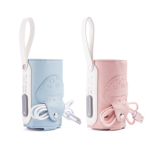 USB Baby Bottle Warmer Portable Travel Milk Warmer Infant Feeding Bottle Heated Cover Insulation Thermostat Food Heater - MamaGas Enterprise 