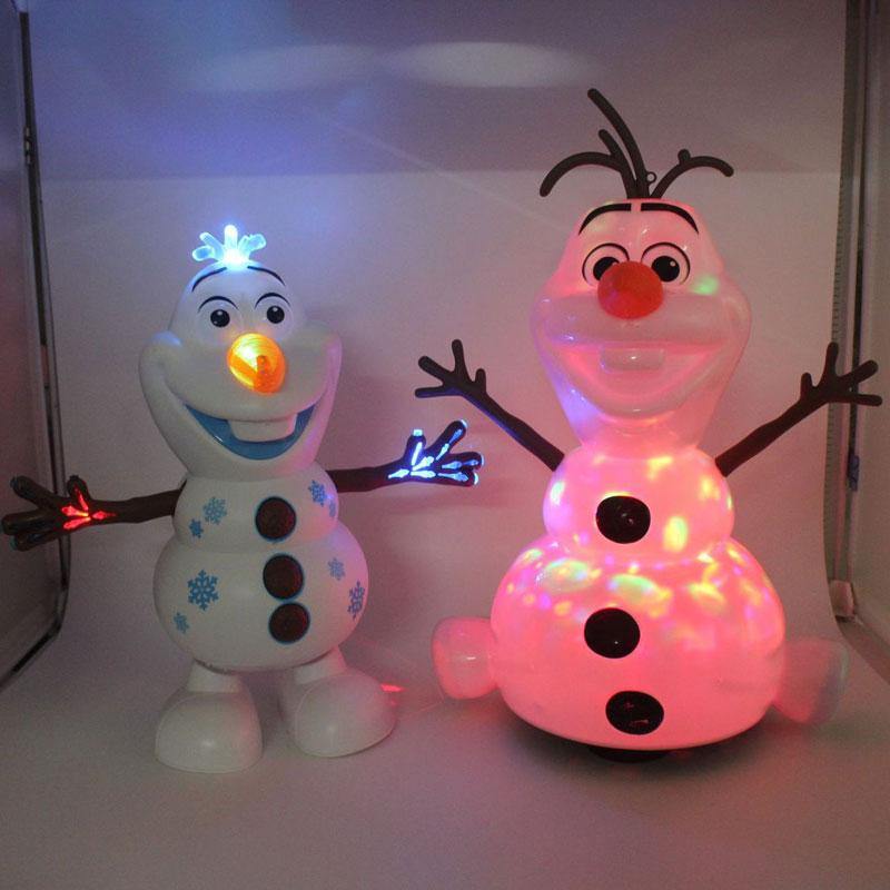 Frozen 2 Robots Snowman Olaf Electric Toys Dance Moves Light Music Cartoon Plastic Toy Boys And Girls Christmas Gifts - MamaGas Enterprise 