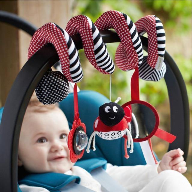 Soft Infant Crib Bed Stroller Toy Spiral Baby Toy For Newborns Car Seat Educational Rattles Baby Towel baby Toys 0-12 months - MamaGas Enterprise 