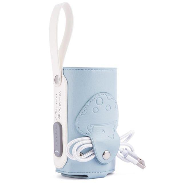 Portable USB Baby Bottle Warmer Travel Milk Warmer Infant Feeding Bottle Heated Cover Insulation Thermostat Food Heater - MamaGas Enterprise 