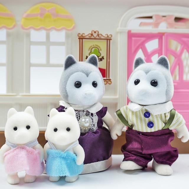 Simulation Forest Rabbit Family Doll Dollhouse Figures Furniture DIY Playset PlayHouse Bedroom Girl Toys Accessories Xmas Gifts - MamaGas Enterprise 