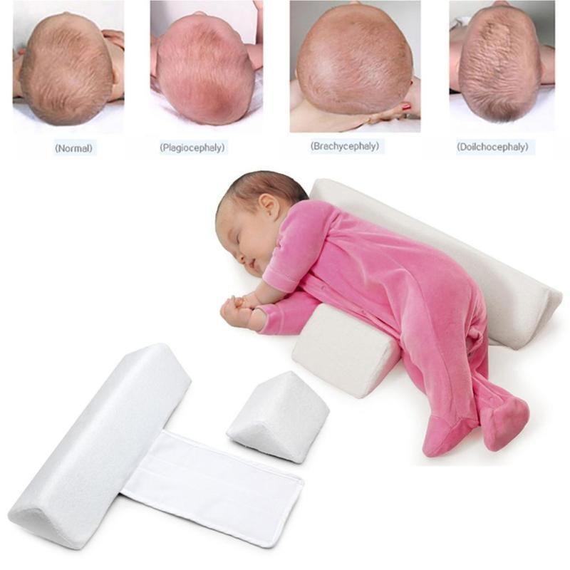 Newborn Baby Shaping Styling Pillow Anti-rollover Side Sleeping Pillow Triangle Infant Baby Positioning Pillow For 0-6 Months - MamaGas Enterprise 