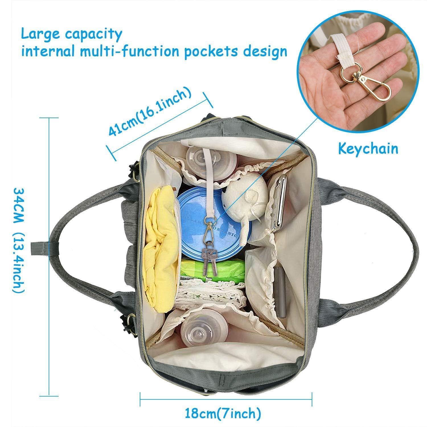 Mummy Travel Diaper Bag With USB Interface - MamaGas Enterprise 