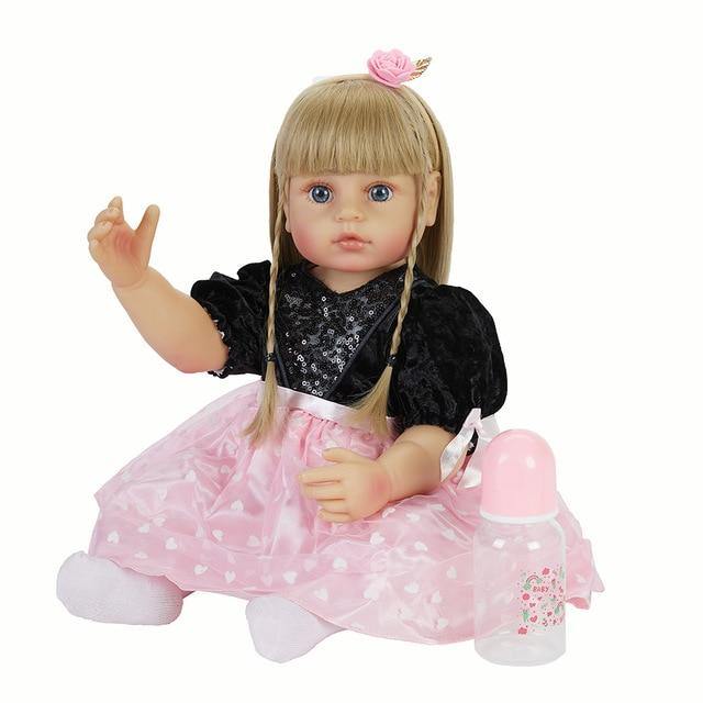 55CM Bebe Doll Bebe Reborn Baby Dolls for Children Toys Toddler Full Body Silicone Girl Reborn Doll with Summer Clothes - MamaGas Enterprise 