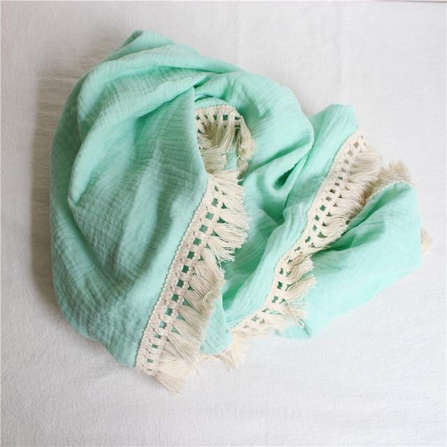 Newborn Tassel Blankets Swaddle Warp - MamaGas Enterprise 