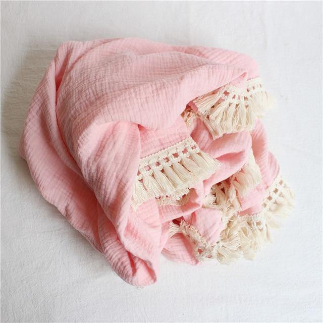 Newborn Tassel Blankets Swaddle Warp - MamaGas Enterprise 
