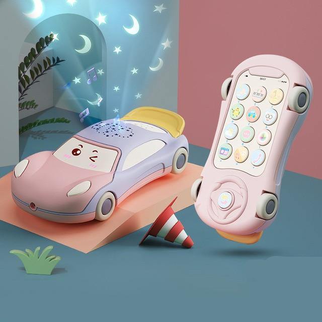 Baby Mobile Phone for Toddlers 0 12 Months Kids Learning Toys Educational Montessori Musical Toys for Kids 2 to 4 Years Old Girl - MamaGas Enterprise 