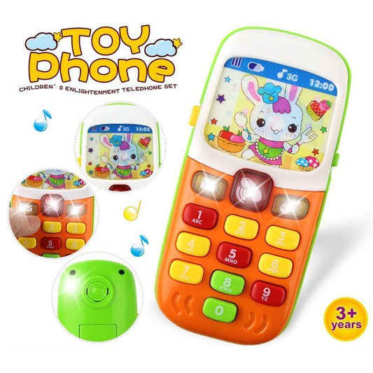 Electronic Toy Phone For Kids Baby Mobile Phone Educational Learning Toys Music Sound Machine Toy For Children (Color Randomly) - MamaGas Enterprise 